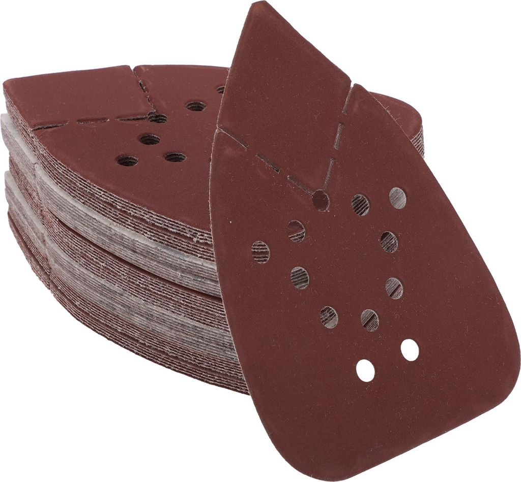 50 Stk. 5,31"x3,86" 600 Körnung Universal Schleifscheiben - Klett-Schleifpapier - Papierbasis Rot