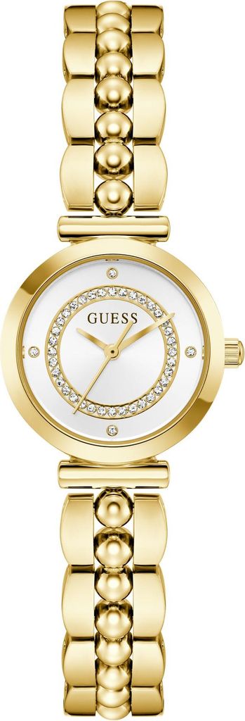 Guess Armbanduhr Damen Gold-Tone Beaded Analog Watch (Leena) Gold GW0994L2