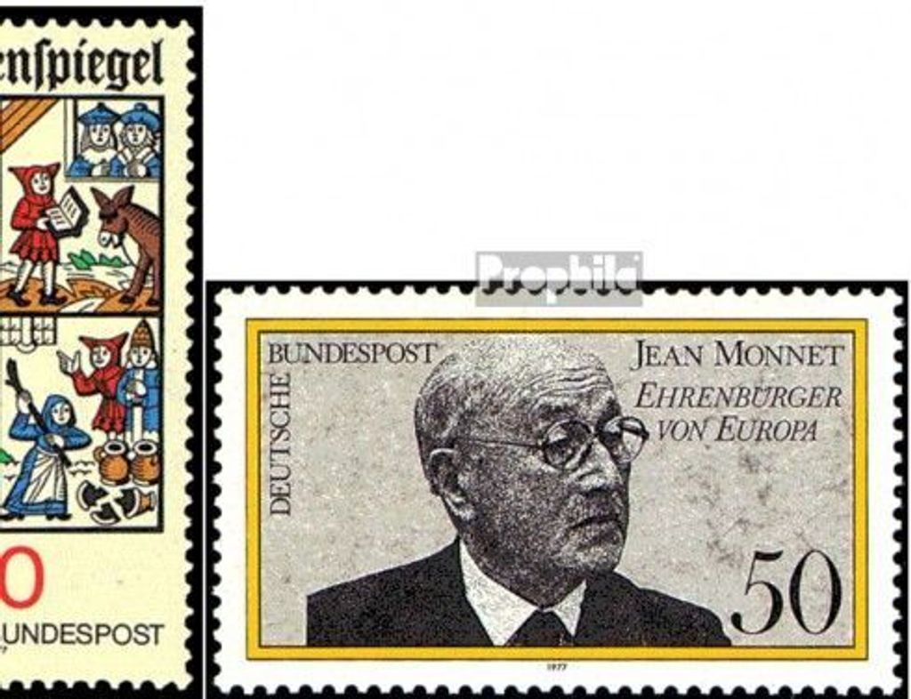 Briefmarken BRD (BR.Deutschland) 1977 Mi Produktbild 