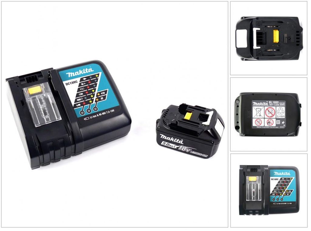 Rychlonabíječka Makita DC 18 RC + akumulátor Makita BL 1850 Obrázek produktu 
