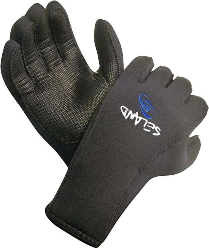 Seland Neoprene 4 Mm Handschuhe Schwarz XS Herren Schwarz XS