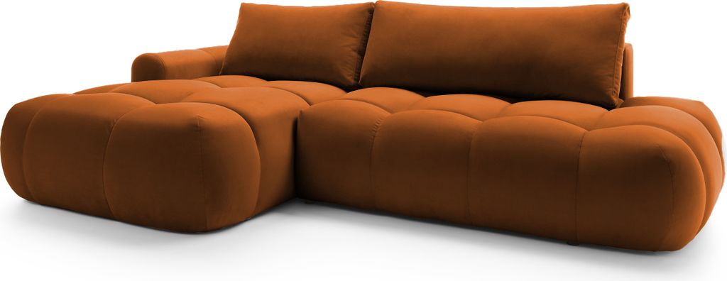 Selsey Ombo - Ecksofa mit Schlaffunktion, Samtbezug in Produktbild 