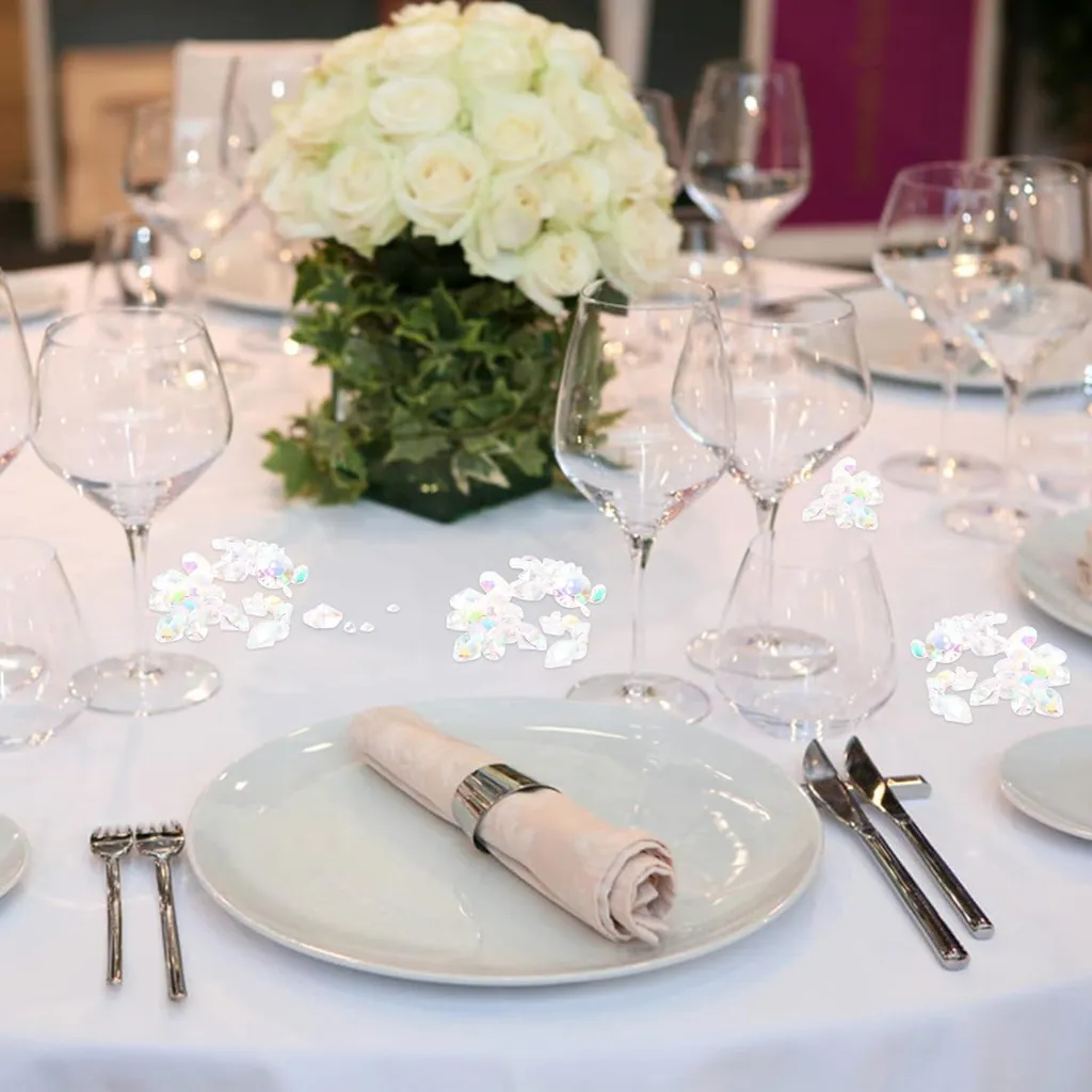 Décoration de Table Mariage Diamants Transparent 4000pcs 3mm 6mm 10mm