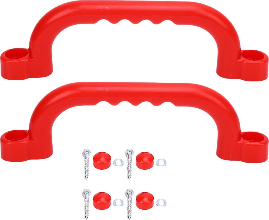 2pcs Kinderspielzeuggriffe wiederverwendbares Plastikspielplatz sicherer Grabgriff für Klettern im Freien Vergnügungsausrüstung rot