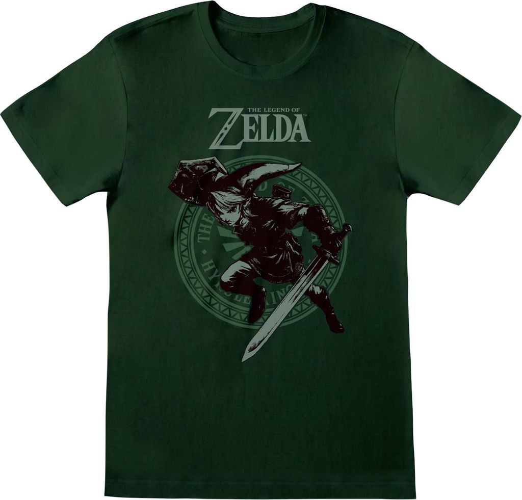 Legend Of Zelda - T-Shirt für Herren HE1058 (S) (Grün)