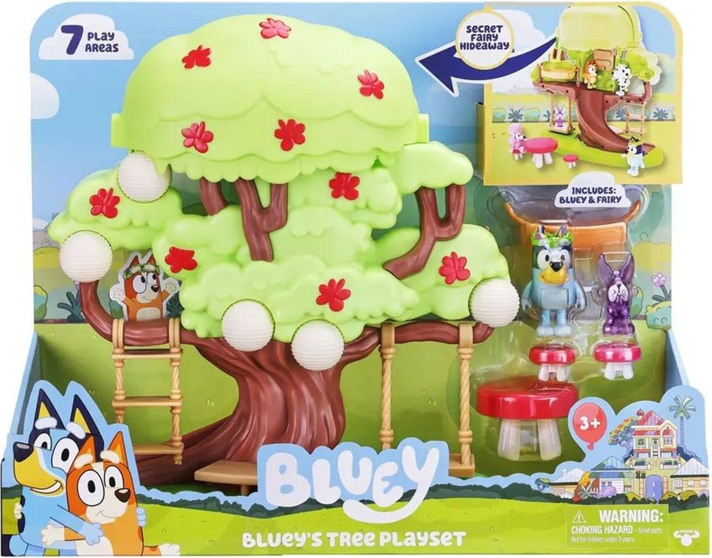 Moose Toys Bluey Baumhaus Spielset - Abenteuerliches Spielzeug für Kinder