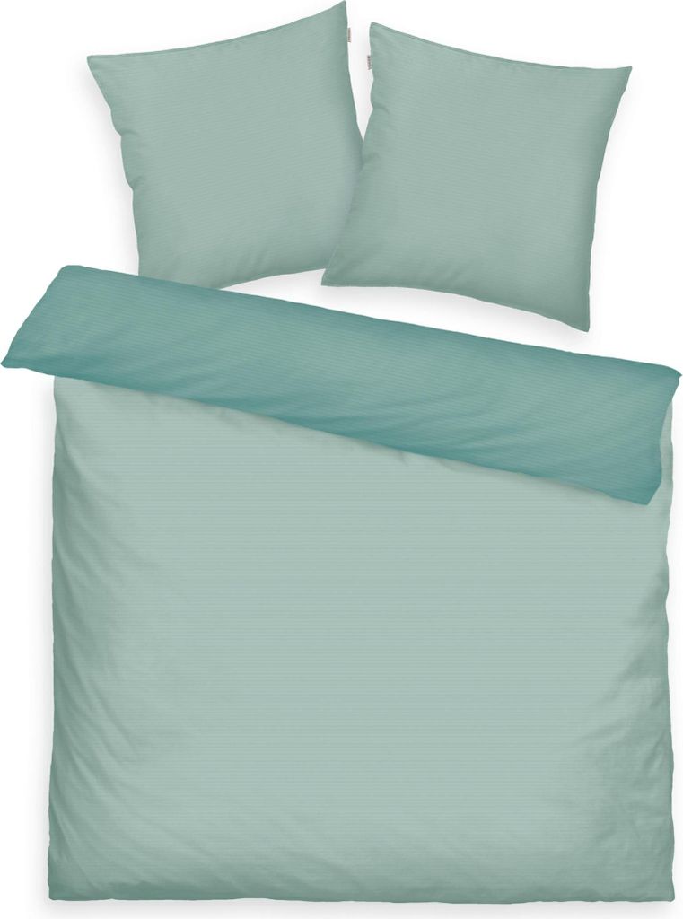Tom Tailor Satin Bettwäsche Türkis Dunkeltürkis 1x 220 x 200 cm + 2x 80 x 80