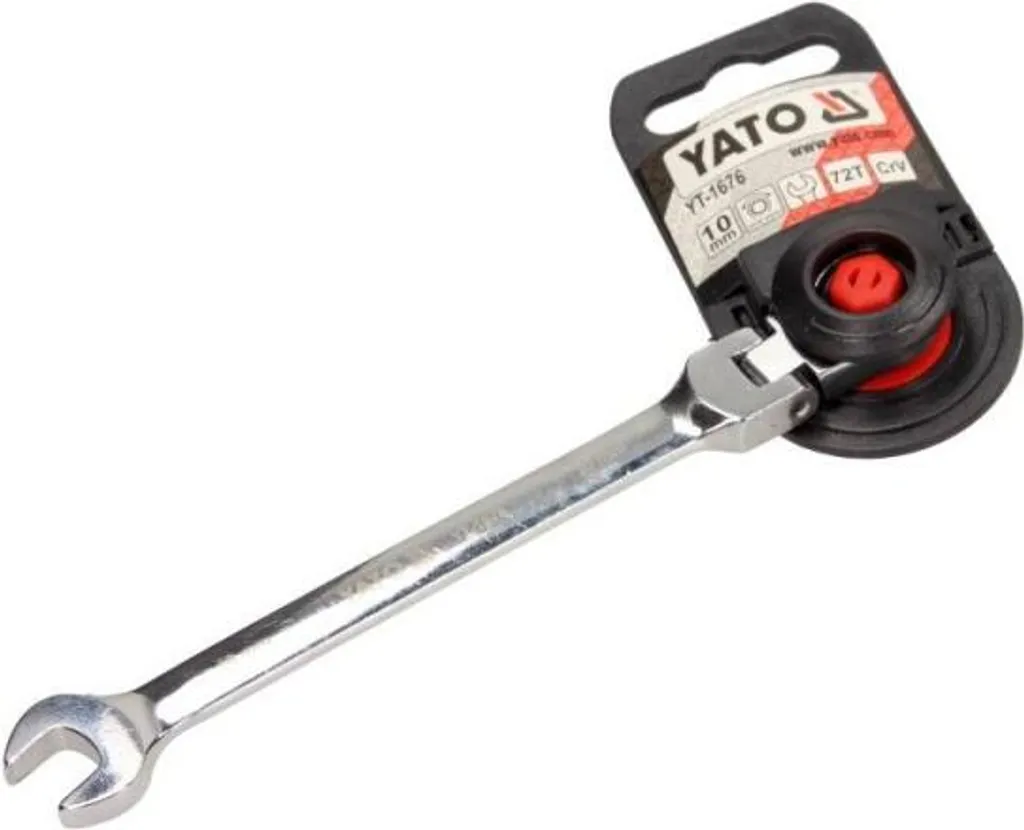 Chiave a cricchetto 10 mm con snodo