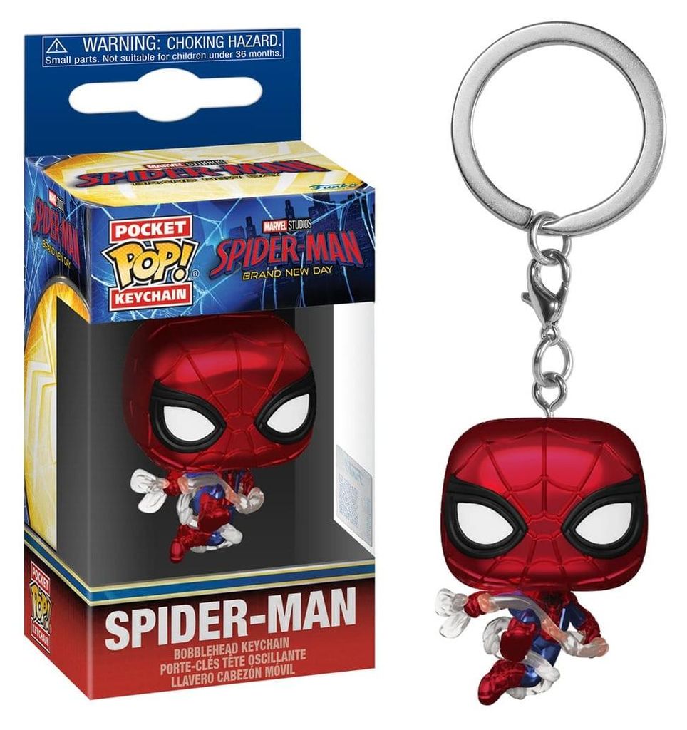 Portachiavi Pocket POP Marvel Spider-Man "Brand New Day" Immagine del prodotto 