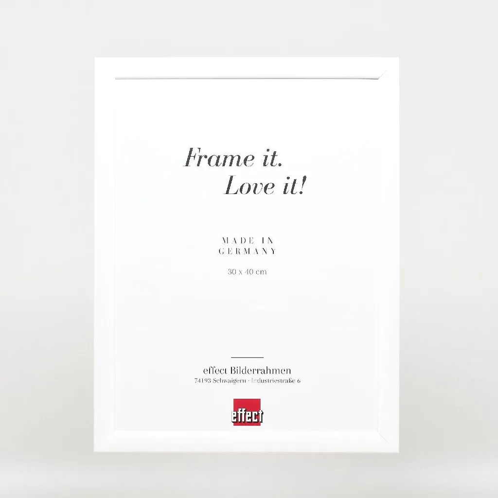 Cornice A4 Bianco Lucido Profil 43 - Design Legno per Arredo Moderno - 3