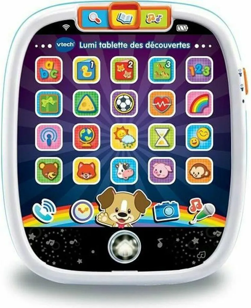 Tablette lumineuse enfant Vtech Baby avec musique et sons blancs