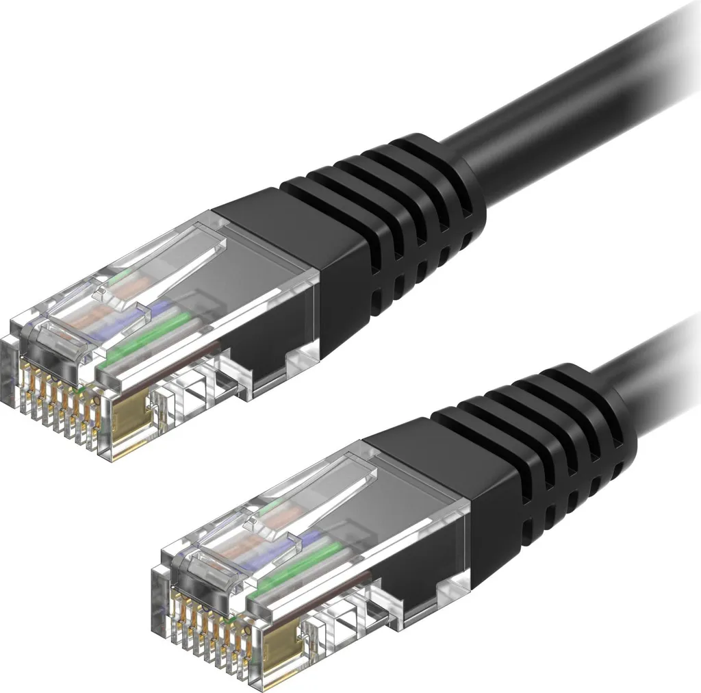 Câble réseau 40m CAT6 UTP AlzaPower noir idéal pour télétravail et gaming