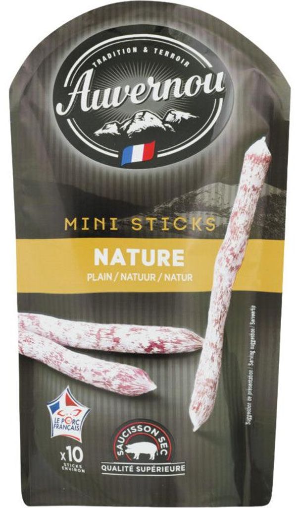 Auvernou Mini Sticks Nature 100g – Knusprige, natürliche Produktbild 