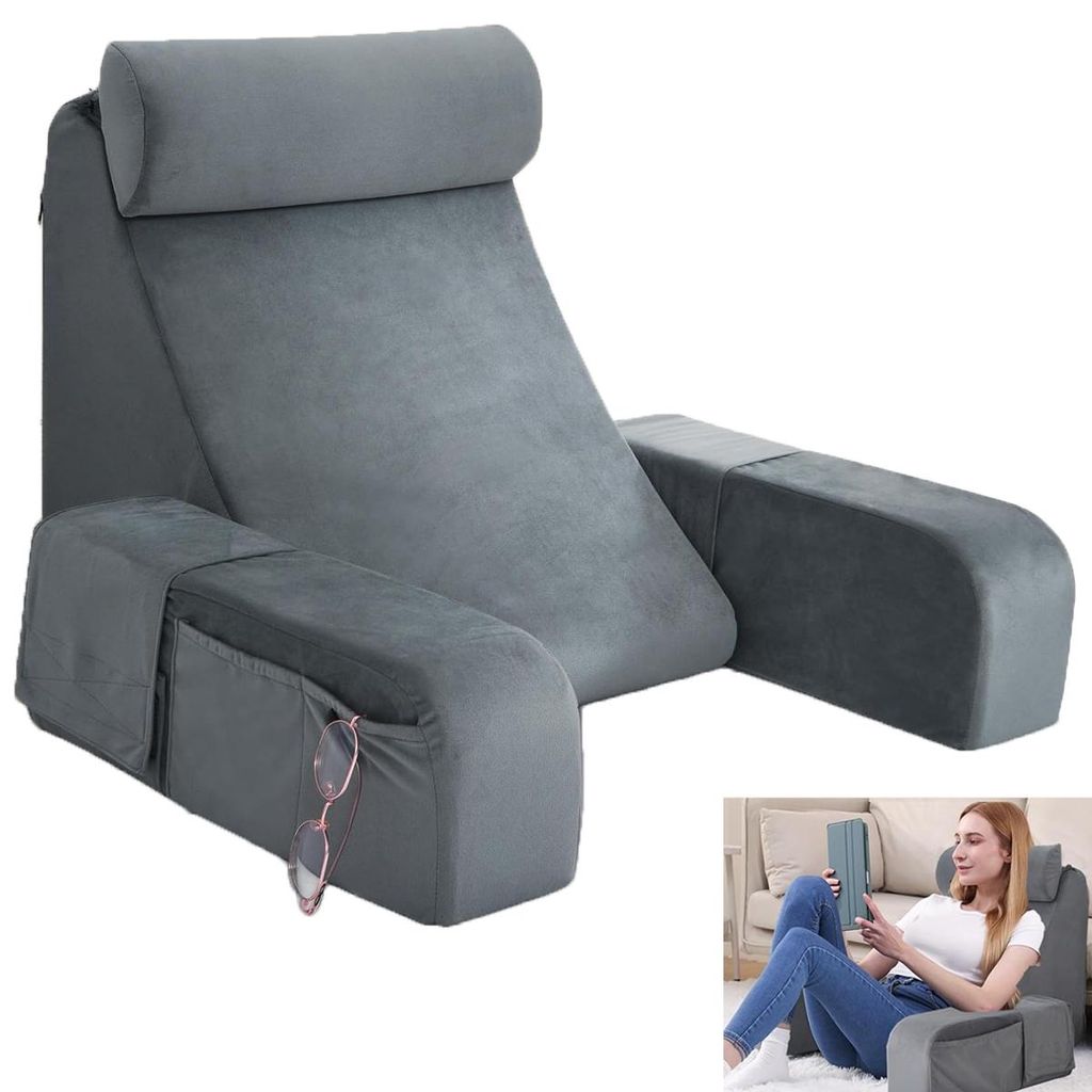 Lesekissen zum Sitzen im Bett für Erwachsene, 48 cm Produktbild 