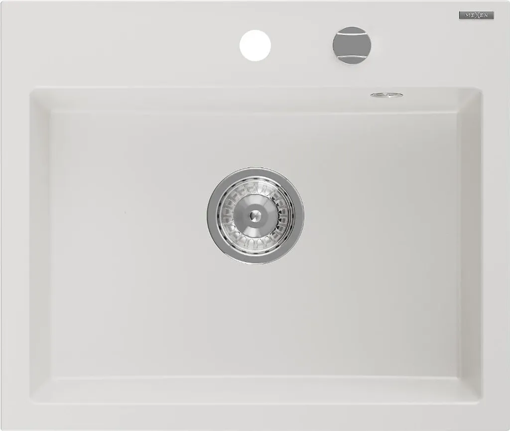 Lavello Cucina Bianco Mexen Oscar 58x49 cm Granito | Design Moderno