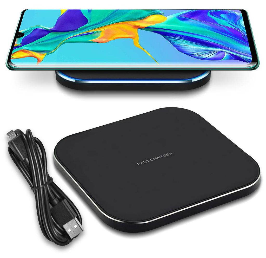QI Wireless Induktives Ladegerät Huawei P30 Pro Kabellose Ladestation Charger