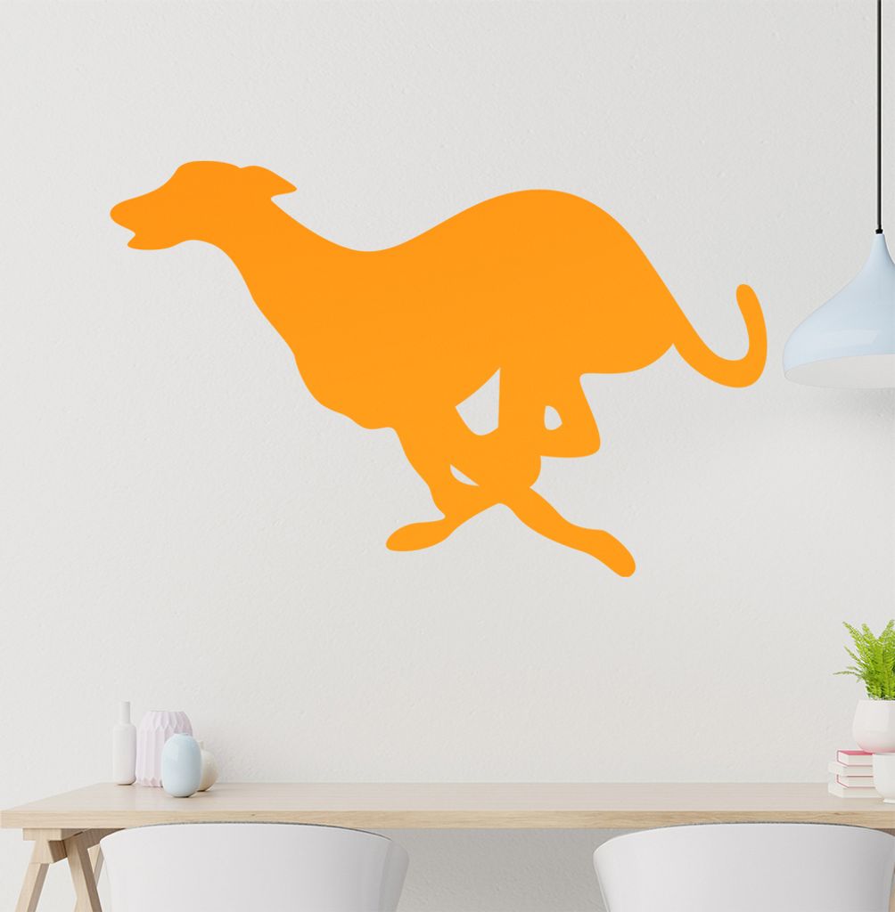 Windhund Wandtattoo in 6 Größen - Wandaufkleber Wall Sticker - Dekoration, Küche, Wohnzimmer, Schlafzimmer, Badezimmer