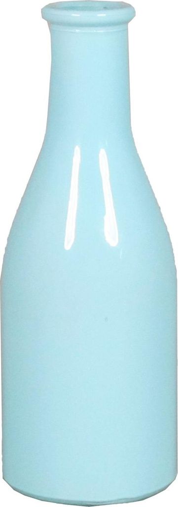 INNA-Glas Glasflasche ANYA, hellblau, 18 cm, Ø 6,5 cm - Flaschenvase