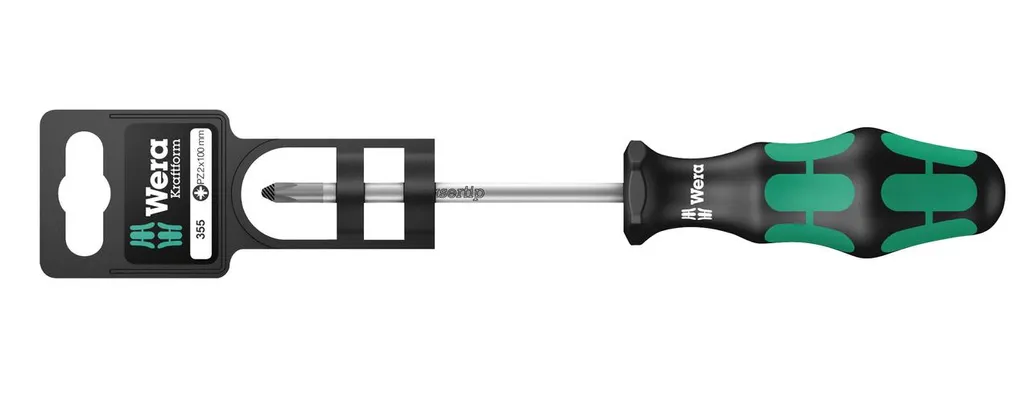 Wera 350 PH 2x100mm: Giravite a Croce Professionale Lasertip Antiscivolo