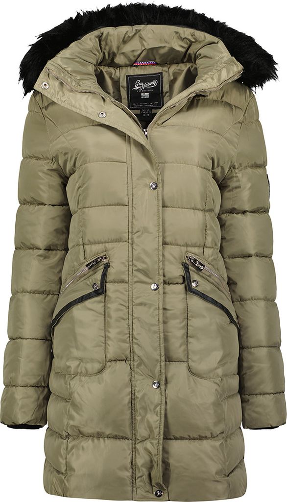 Geographical Norway Damen Jacke Winterjacke Bijoux, Taupe, Größe L