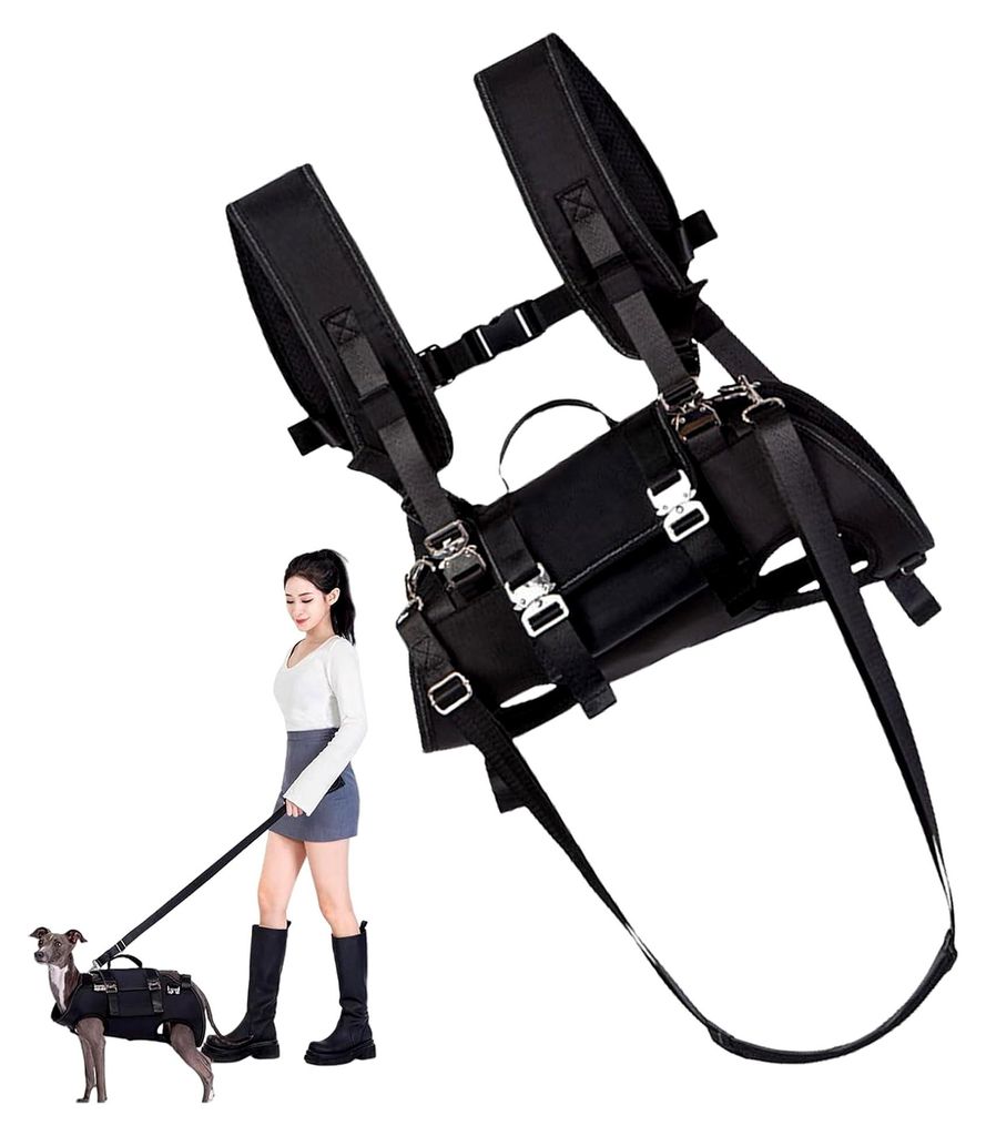 Hundehebegurt, Hundetragehilfe für Welpen | Stoßdämpfendes Mehrfunktionsgeschirr für Training, Rehabilitation, Seniorenhunde und große Rassen