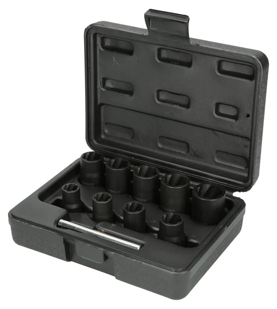 Jeu de douilles extracteurs KS TOOLS 3/8 pour vis foirées et rouillées