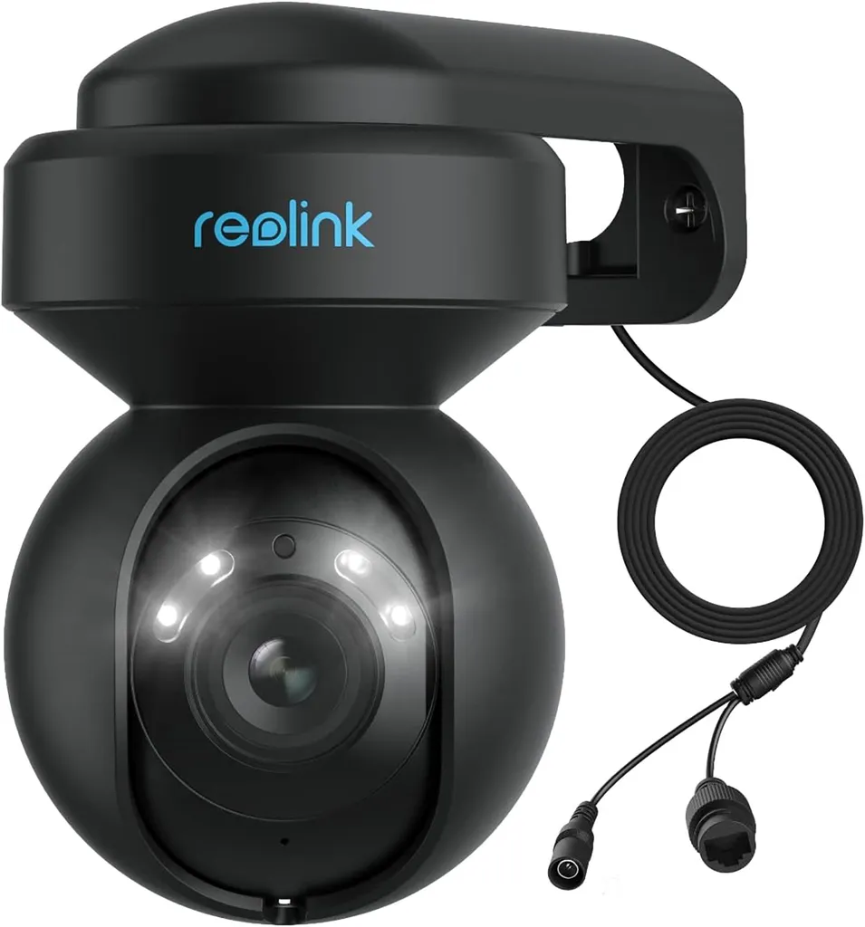 Caméra REOLINK E1 OUTDOOR Noir : Vidéo 2K et Vision Nocturne Couleur