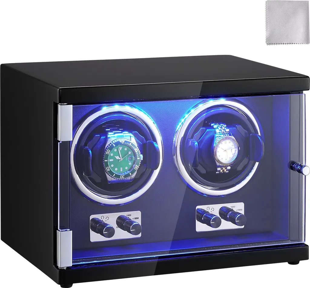 Avvolgitore per orologi Avvolgitore doppio per orologi automatici con 2 motori Mabuchi