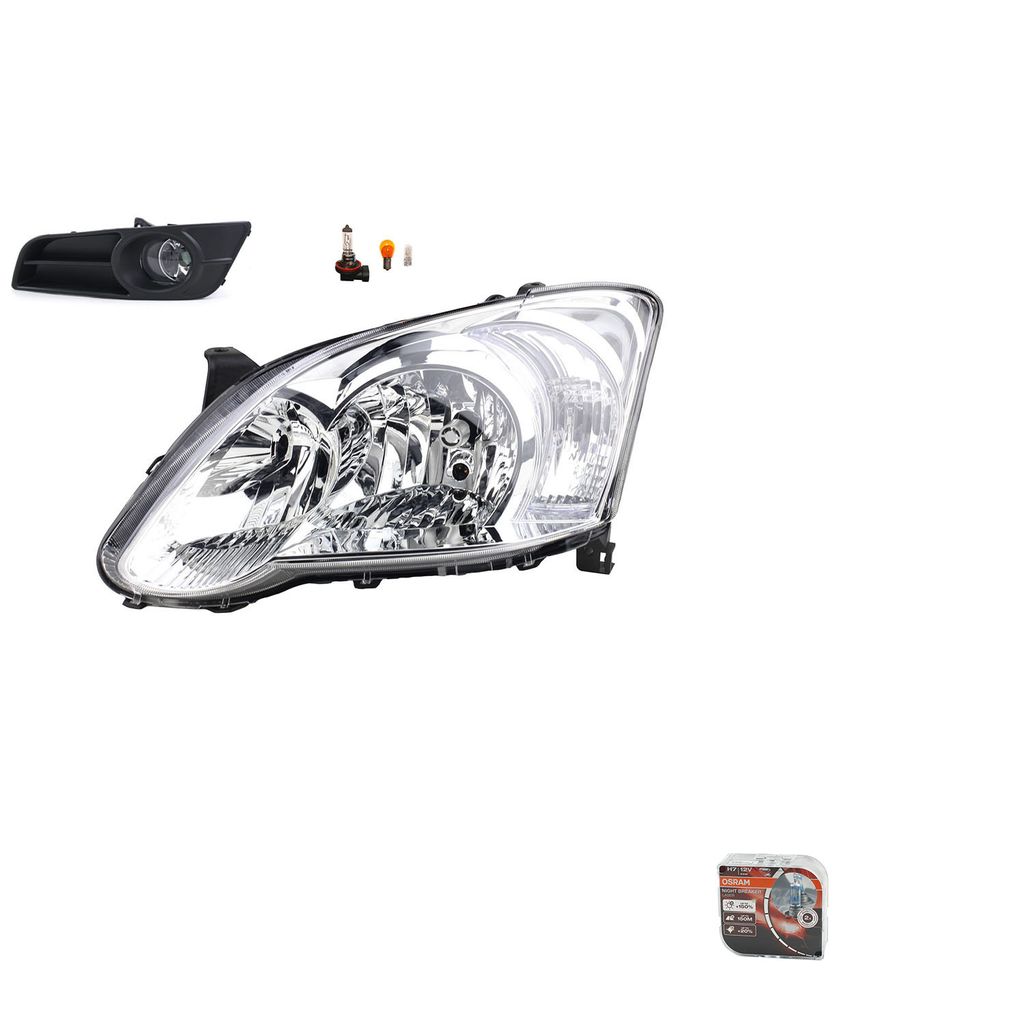 Johns, Scheinwerfer + Osram Night Breaker Laser passend für Toyota Corolla E12 04-07L 8117002380 5212802110 8122002090