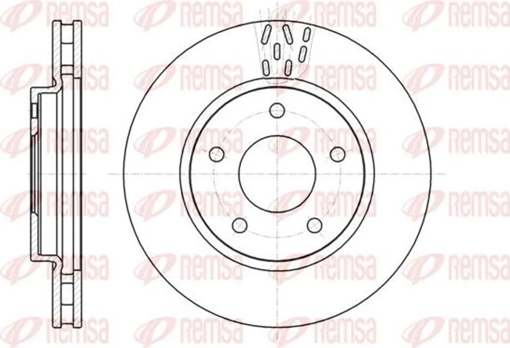 Disque de frein anti-vibration OE 5105513AA compatible Lancer