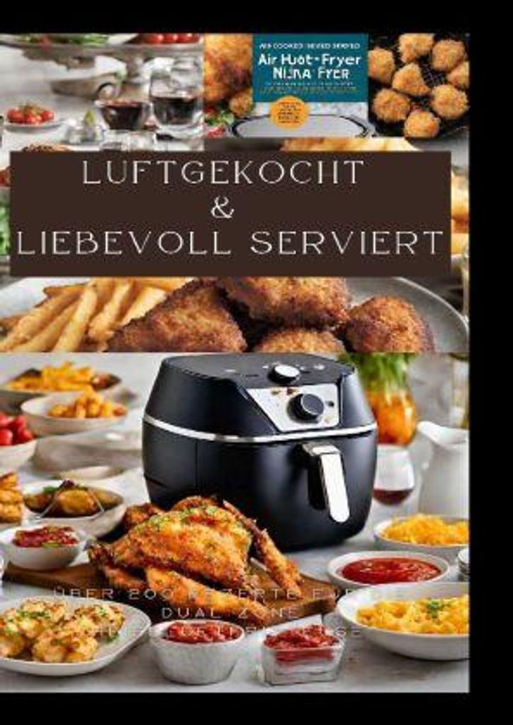 Luftgekocht & Liebevoll Serviert: Über 200 Rezepte Für Die Dual Zone Heissluftfritteuse