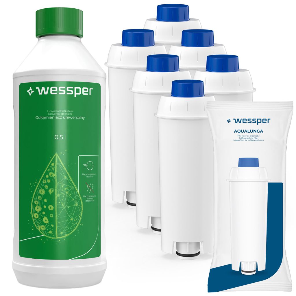 Kit Wessper comprenant 6 filtres à eau AquaLunga et 500 ml Image du produit 