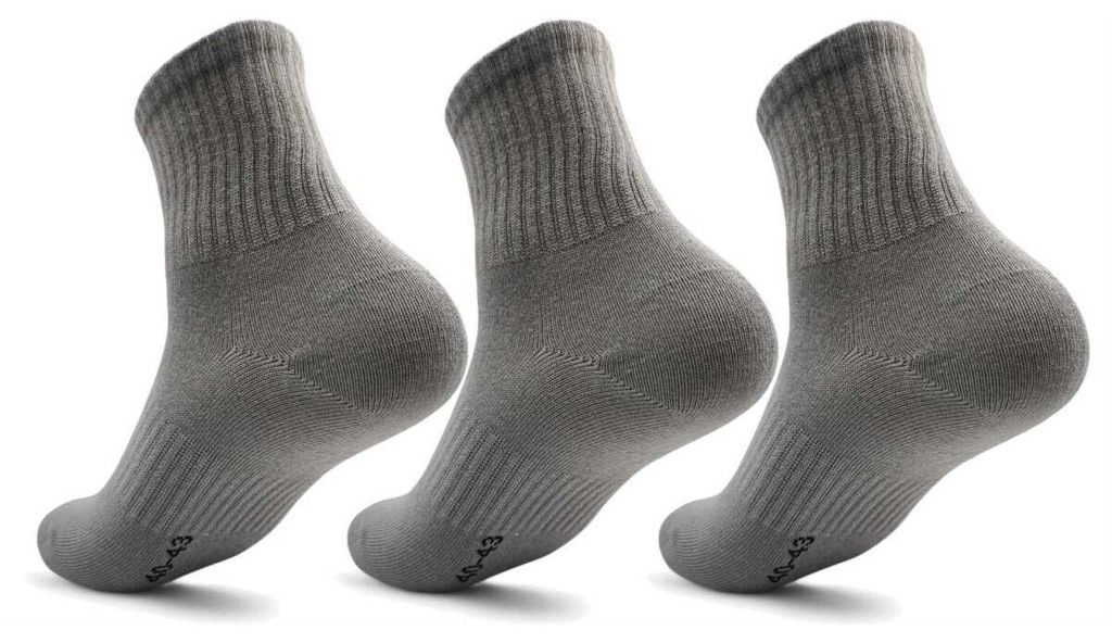 3 Paar Herren Quarter Socken halbhoch mit Belüftung Sport Produktbild 