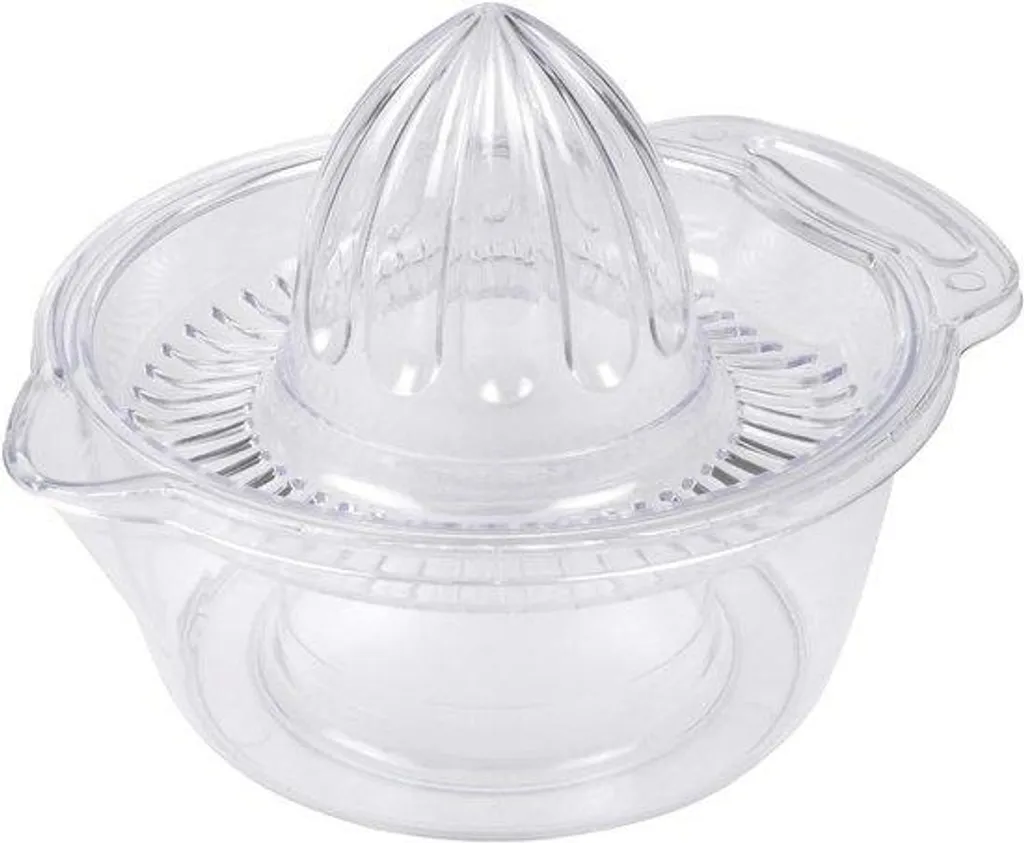Presse-agrumes en plastique transparent 16 x 11 cm pour jus frais