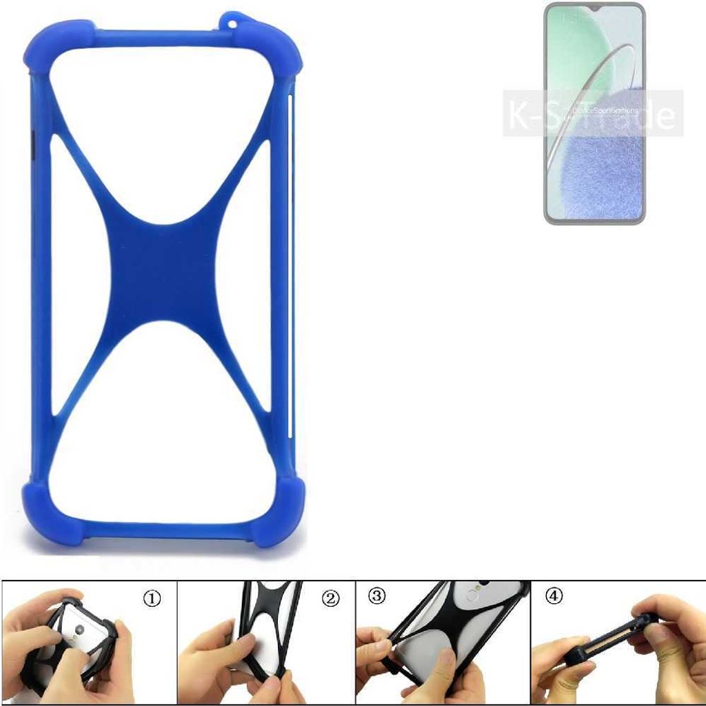 K-S-Trade Handy Hülle kompatibel mit Huawei nova Y61 Silikon Schutzhülle Cover Case Bumper Silikoncase TPU Softcase Schutz Hülle Smartphone