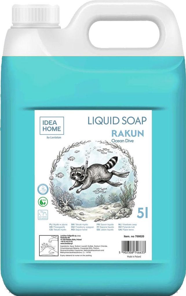 Flüssigseife 5L IDEA HOME Rakun Ocean Dive – Produktbild 
