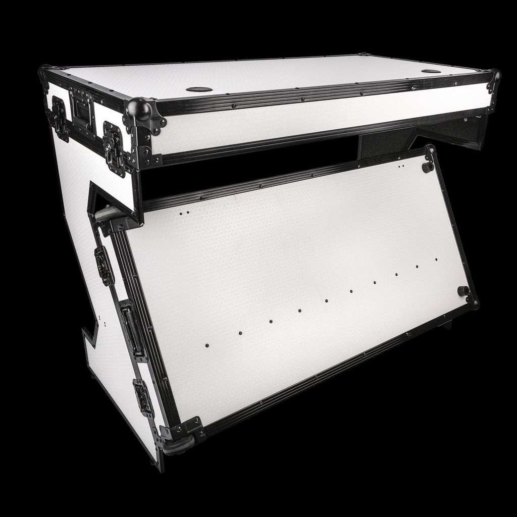 SHOWGEAR Portable Z-Style Table Mehrzweck - Hybrides Flightcase - Weiß