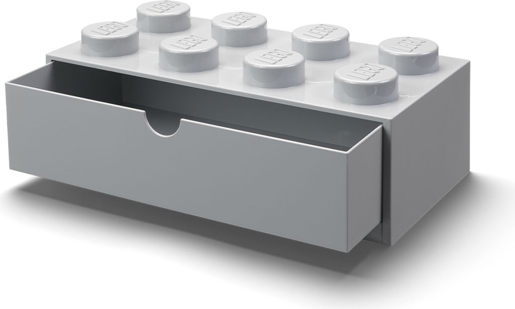Úložný box se zásuvkou na 8 kolíků na psací stůl LEGO - Obrázek produktu 