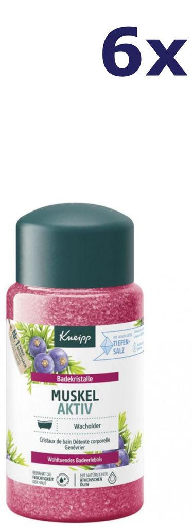 6x Kneipp badzout 600g Muscle Aktive