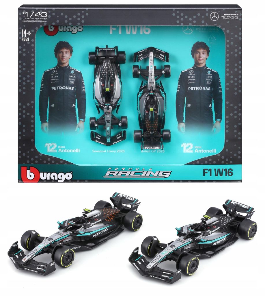 Mercedes-AMG W16, Kimi Antonelli, Formule 1, ensemble Image du produit 