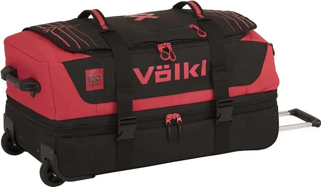 Volkl Race Rolling Sac 120L Rouge - Bagage de Ski à Roulettes Robuste
