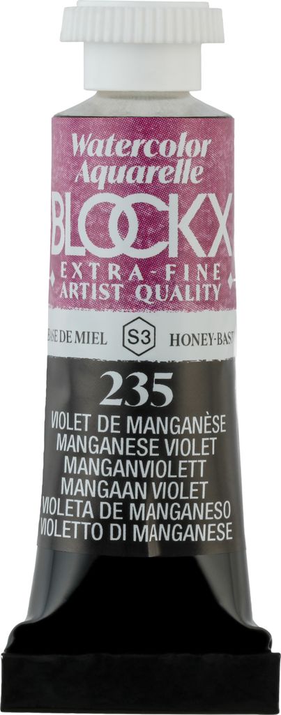 Blockx 3x Aquarellfarbe, Manganviolett - Tube 5ml - Manganviolett 43235BXC