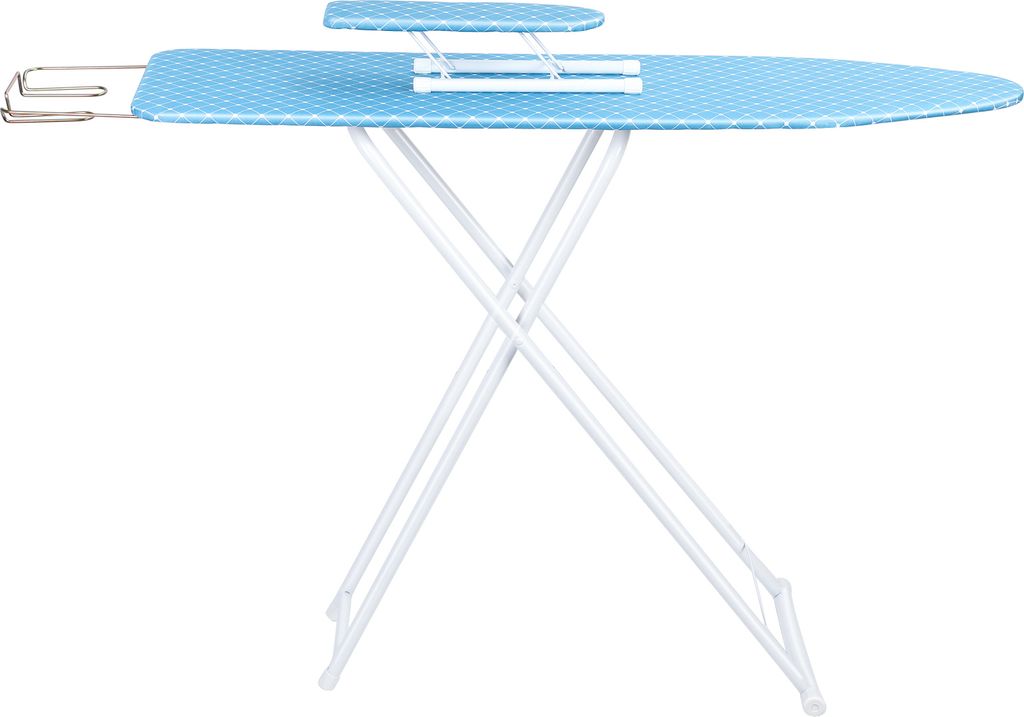 2-teiliges/Set 42-Zoll-Desktop-Bügelbrett mit Bügeleisenablage, höhenverstellbar, abnehmbarer, hitzebeständiger Abdeckung, faltbare, rutschfest...