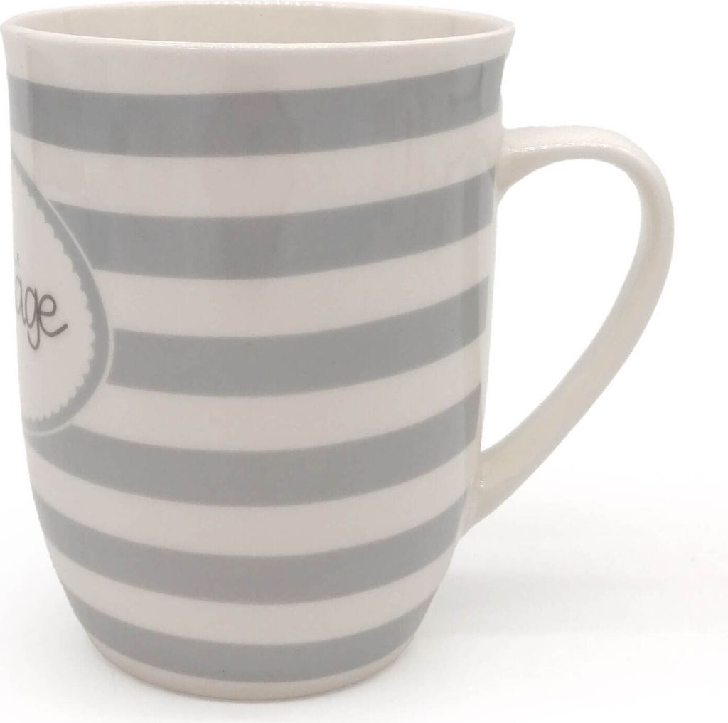 Tasse Nervensäge aus Porzellan, 500 ml, 12 cm hoch, 9,5 cm Durchmesser