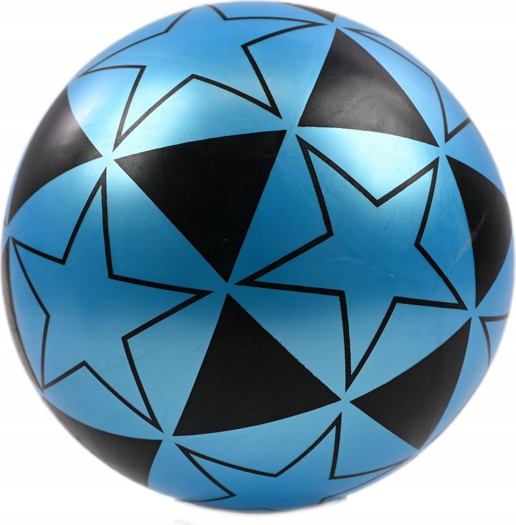 Sternen-Motiv Gummiball 23cm - Bunter Spielball für Strand & Schule - Robuster Ball für Kinder