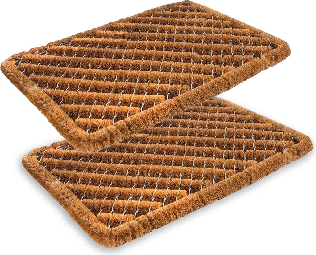 Astra Fußmatte für Innen und Außen COCO BRUSH STANDARD 2ER SET Natur 40 x 60 cm