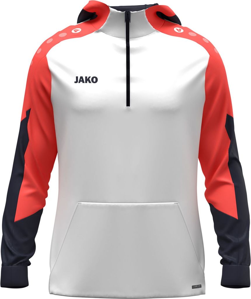 Jako Dynamic Polyester Hoodie Herren weiß orange marine Gr XL