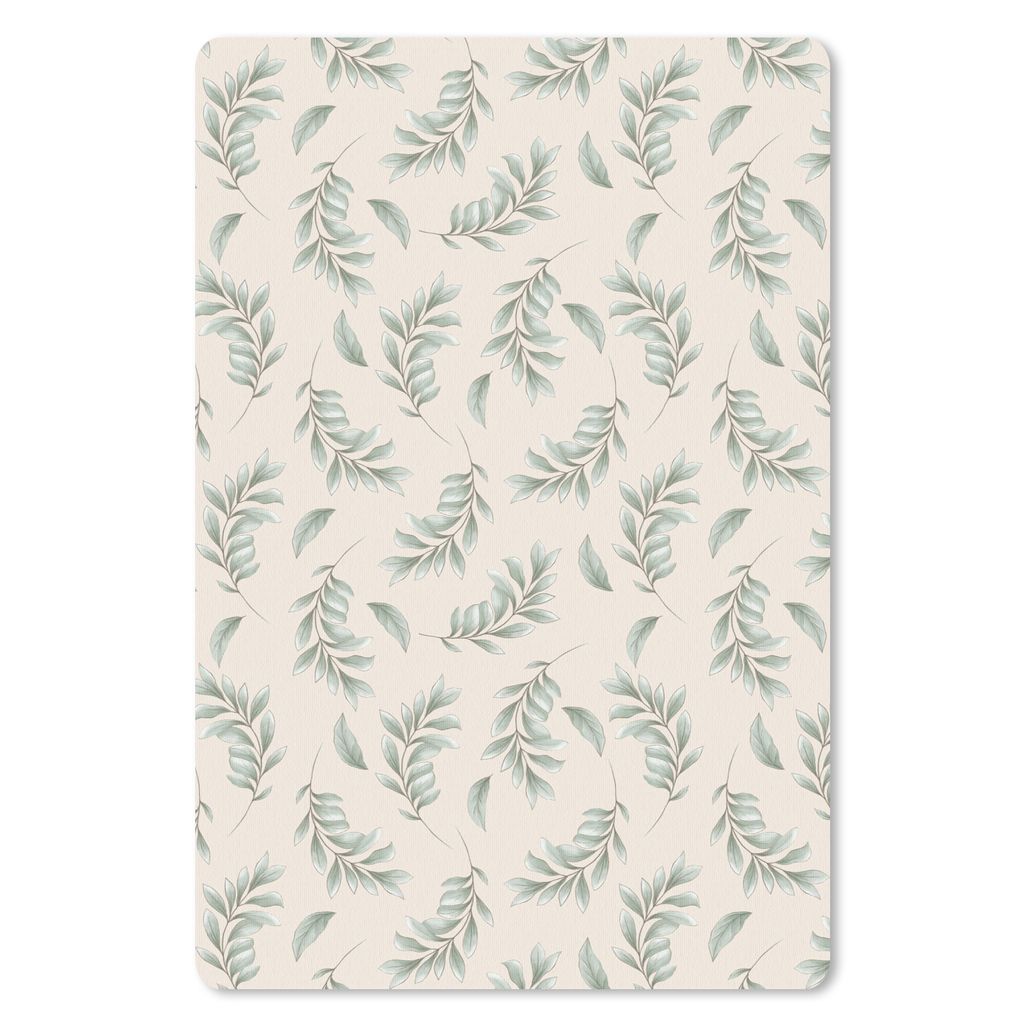 MuchoWow Mauspad Mousepad Blumen - Pflanzen - Pastell 18x27 cm - Mousepads - Maus Mat - Pad - Mausunterlage