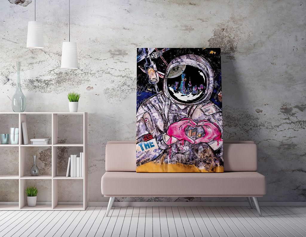 Wallity, WY219- WRZ1249, Bunt, Leinwandbilder, 70 x 100 cm, 50% Baumwolle / 50% Polyester