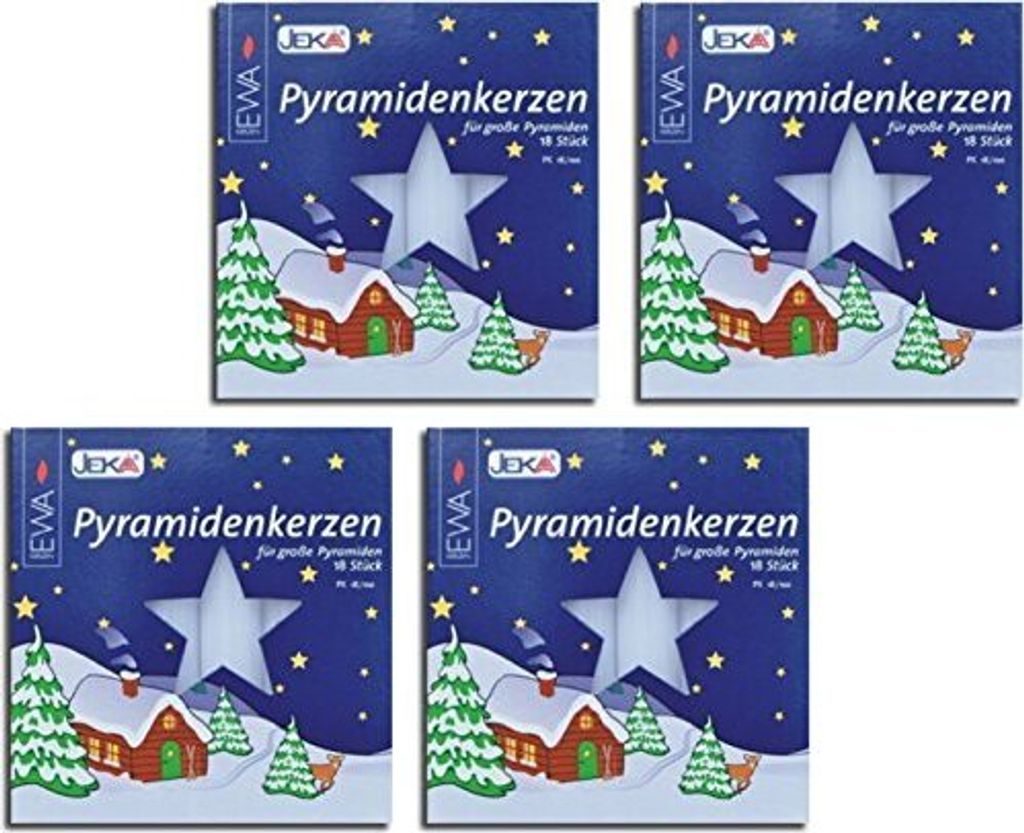 Pyramidová svíčka 18 bílá 18x105mm Obrázek produktu 4